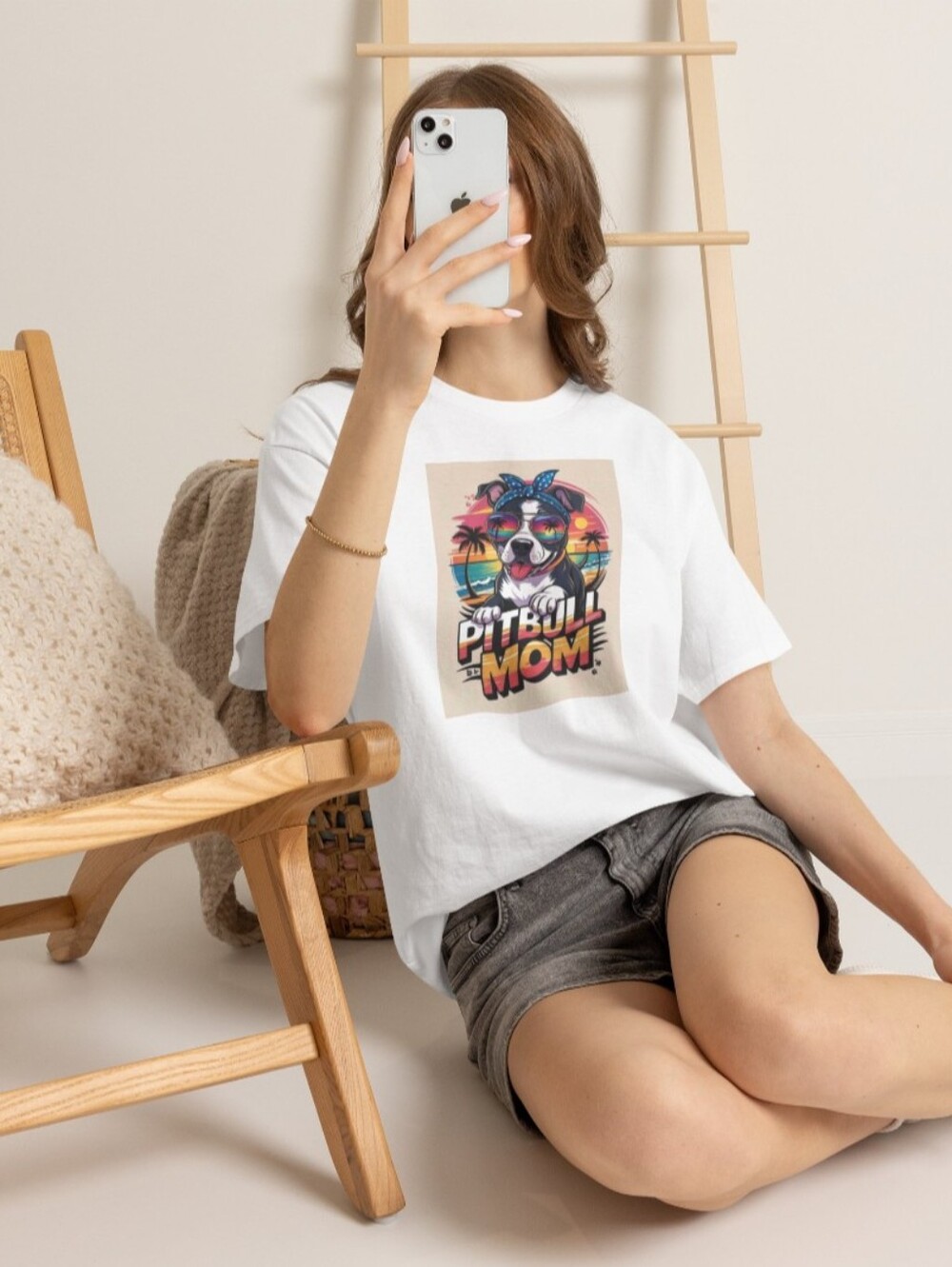 Pitbull Mom Graphic Tee